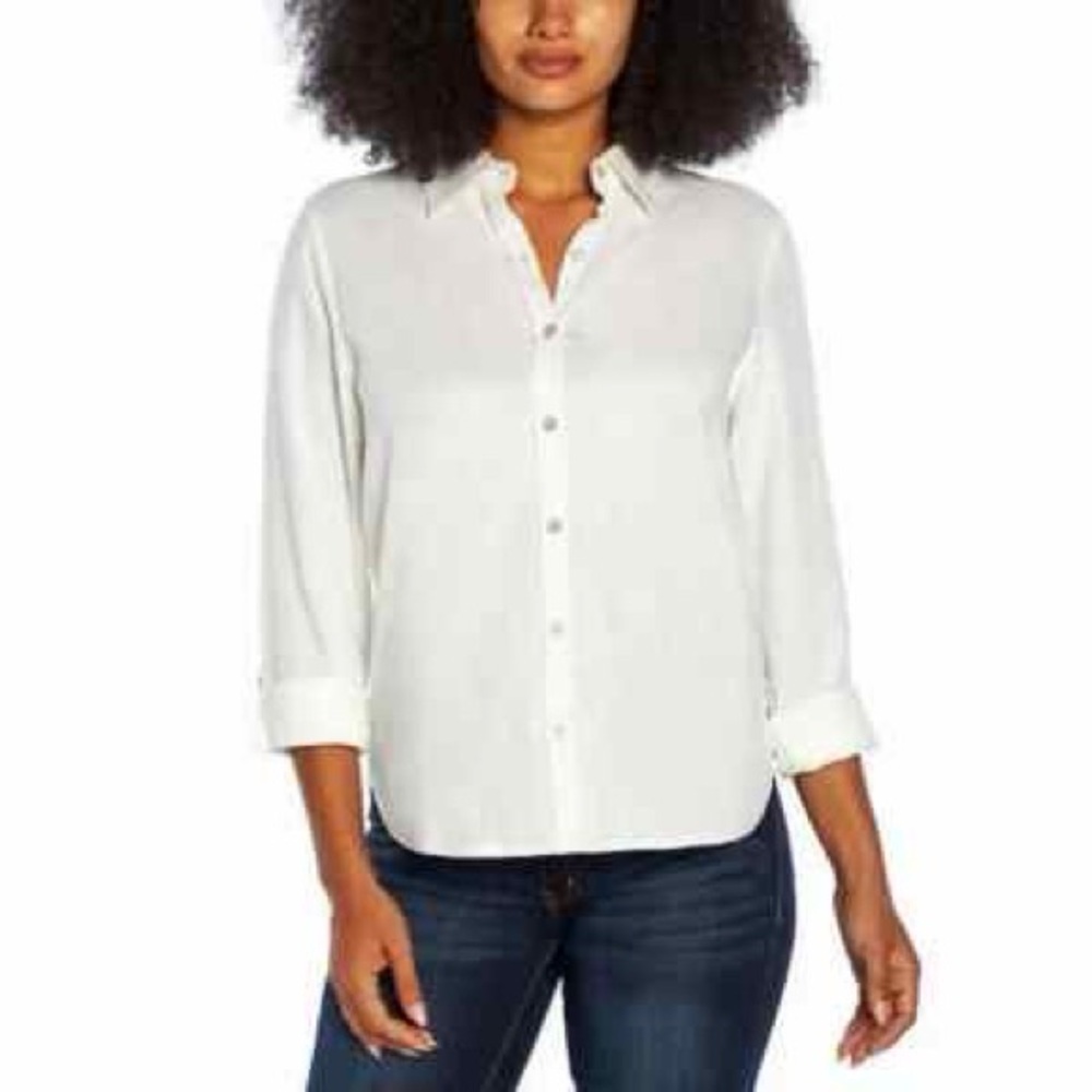 Orvis Classic Collection Linen Blend Button-Down Shirt – Size XL